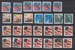 A379 usa 27 verschillende plate nummers op zegel Coil stamps, Ophalen of Verzenden, Noord-Amerika, Gestempeld