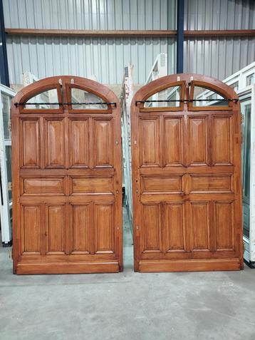 2xSuper mooi antieke deuren hardhout bezorgen/ factuur  beschikbaar voor biedingen