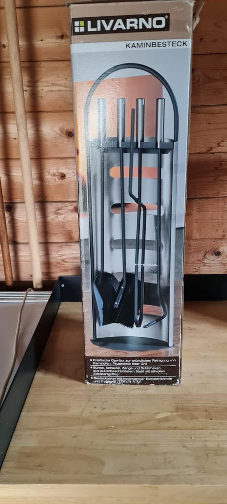 Livarno Open haard set voor schoonmaak, Huis en Inrichting, Haarden, Zo goed als nieuw, Houthaard, Ophalen