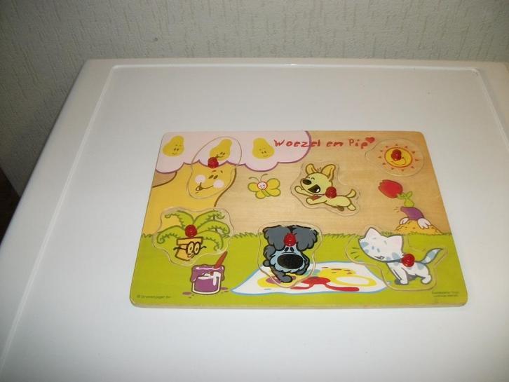 Puzzel Woezel en Pip 6 delig, Kinderen en Baby's, Speelgoed | Houten speelgoed, Gebruikt, Ophalen of Verzenden