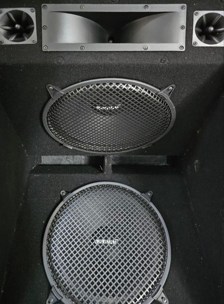 PA set compleet  evt ruilen tegen JBL partybox, Audio, Tv en Foto, Karaoke-apparatuur, Gebruikt, Complete set, Ophalen