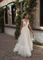 Bohemian trouwjurk met dunne bandjes maat 38, Kleding | Dames, Trouwkleding en Trouwaccessoires, Ophalen of Verzenden, Zo goed als nieuw