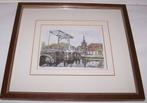 Ingekleurde aquarel. Bob Brobbel-Bruggetje Overschie. Nwst., Ophalen of Verzenden