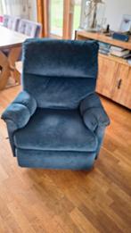 Relaxstoel kleur blauw goed werkend, Huis en Inrichting, Stoelen, Blauw, Ophalen of Verzenden