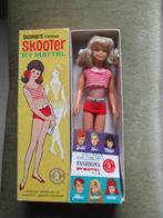 Vintage  barbie Scooter hoog blond in doos mattel 1965, Verzamelen, Zo goed als nieuw, Pop, Verzenden