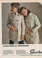 Retro reclame 1966 Sturka jongetje & meisje tenchcoats, Verzamelen, Verzenden, Overige typen