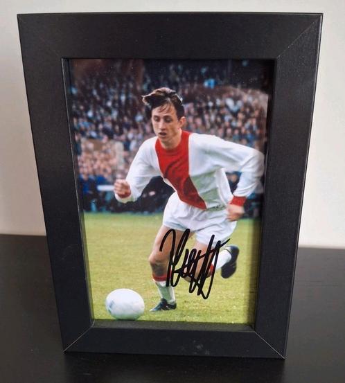Johan Cruijff persoonlijk gesigneerd Ajax foto in lijst, Verzamelen, Sportartikelen en Voetbal, Nieuw, Overige typen, Ajax, Ophalen of Verzenden