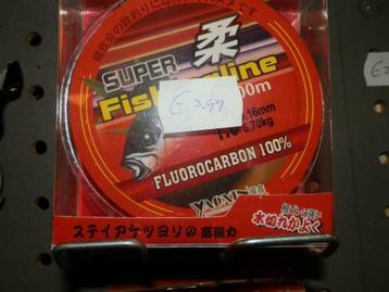 Vissnoer Fluorocarbon 100 meter verschillende diktes vislijn beschikbaar voor biedingen