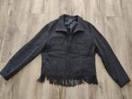 Prachtig zwart, donkergrijs wollen jasje Claudia Strater, 44, Kleding | Dames, Zwart, Claudia Strater, Maat 42/44 (L), Ophalen of Verzenden