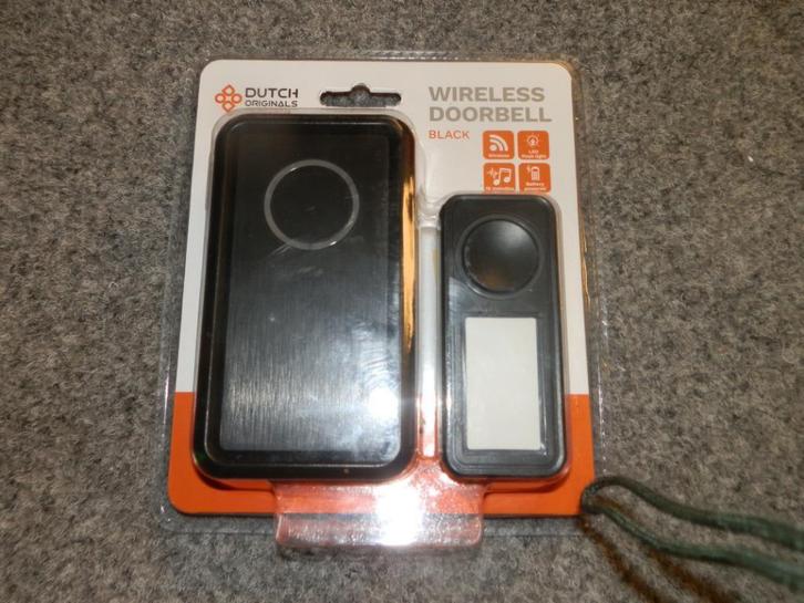 Dutch originals wireless deurbel black nieuw in verpakking, Huis en Inrichting, Deurbellen, Nieuw, Draadloos, Ophalen of Verzenden