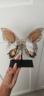 Agaat Vlinders Decoratie op Standaard, Verzamelen, Mineralen en Fossielen, Ophalen of Verzenden