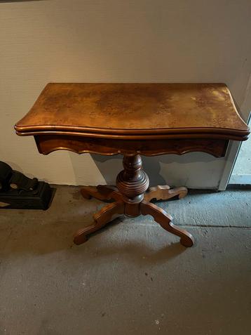 Antieke Sidetable / Kaarttafel / Speeltafel beschikbaar voor biedingen