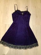 Velvet paarse jurkje in gothic style maat M, Maat 38/40 (M), Paars, Ophalen of Verzenden, Zo goed als nieuw