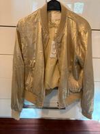 Goudkleurige bomber jas, Kleding | Dames, Ophalen of Verzenden, Nieuw, Maat 38/40 (M), Overige kleuren