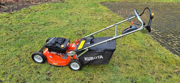 Gazonmaaier KUBOTA 53cm, Kawasaki benzine motor ALS NIEUW, Tuin en Terras, Grasmaaiers, Zo goed als nieuw, Benzine-grasmaaier