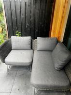 Rotan loungeset met kussens, Tuin en Terras, Tuinsets en Loungesets, Ophalen, Wicker, 3 zitplaatsen, Loungeset
