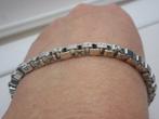 Zilveren vintage schakelarmband nr.1372, Sieraden, Tassen en Uiterlijk, Armbanden, Verzenden, Zo goed als nieuw, Zilver, Zilver
