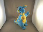 capfun sprookjescamping dino/draak blauw met gele stippen, Kinderen en Baby's, Speelgoed | Knuffels en Pluche, Ophalen of Verzenden