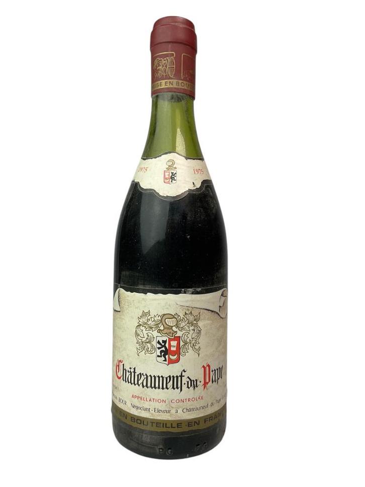 1975 Chateauneuf du Pape, Francois Bour, Verzamelen, Wijnen, Zo goed als nieuw, Rode wijn, Frankrijk, Ophalen of Verzenden