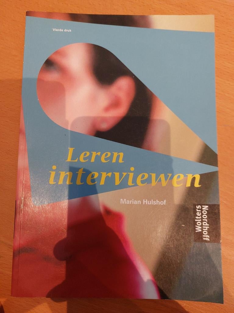 Leren interviewen - Marian Hulshof, Boeken, Marian Hulshof, Zo goed als nieuw, Alpha, HBO