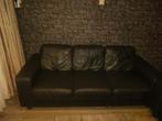 3-sits leren bank, Huis en Inrichting, Banken | Bankstellen, Ophalen, Gebruikt, Driepersoons, 75 tot 100 cm