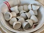 Lot Franse oude eierdopjes diabolo porselein vintage, Ophalen of Verzenden