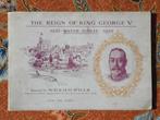 Oud Engels album met sigarettenplaatjes van King George V.