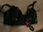 leren (leerlook) BH zwart maat L, Kleding | Dames, Ondergoed en Lingerie, Soisbelle, Verzenden, Zwart, BH