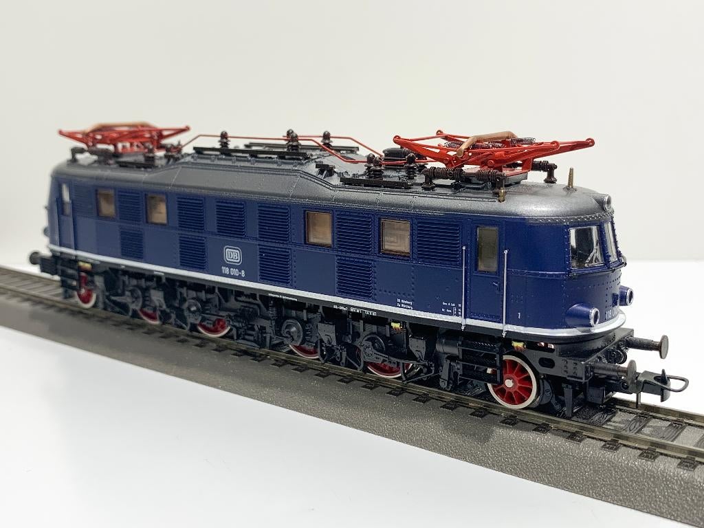 ROCO: 1414B E-lok v/d DB BR 118 voor H0-spoor, Ophalen, Gebruikt, Roco, Analoog