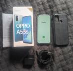 Oppo A53s met 𝙉𝙄𝙀𝙐𝙒 𝙎𝘾𝙃𝙀𝙍𝙈 en veel toebehoren!, Telecommunicatie, Mobiele telefoons | Overige merken, Overige modellen
