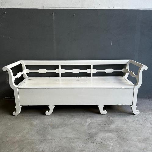 Zweedse klepbank, Antiek en Kunst, Antiek | Meubels | Stoelen en Banken, Ophalen
