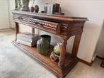 Sidetable eiken te koop, Ophalen, 100 tot 150 cm, Zo goed als nieuw, 25 tot 50 cm