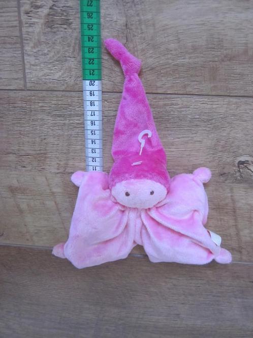 Difrax superzacht licht - donkerroze knuffeldoek popje spook, Kinderen en Baby's, Speelgoed | Knuffels en Pluche, Nieuw, Overige typen