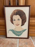 Ingelijst borduurwerk Beatrix, Ophalen