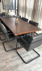 Dutchbone Eettafel Visgraat 180x90, Ophalen, Nieuw, 50 tot 100 cm, 150 tot 200 cm