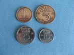 Nederland. 1 ; 5 ; 10 & 25 cent. Koningin Wilhelmina. Jaar 1, Postzegels en Munten, Munten | Nederland, Verzenden, Koningin Wilhelmina