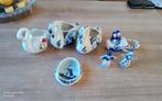 DELFTS BLAUW 5x ,1 Engels porselein, Ophalen of Verzenden
