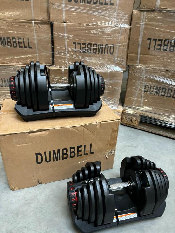 Verstelbare dumbells 5-40 kg - NIEUW - OP=OP - dumbell, Sport en Fitness, Fitnessmaterialen, Nieuw, Dumbbell, Armen, Ophalen