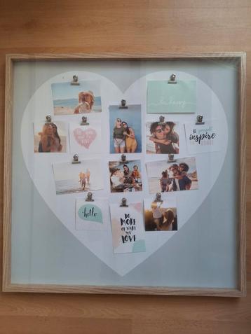 Fotolijst Hart met Klemmen beschikbaar voor biedingen
