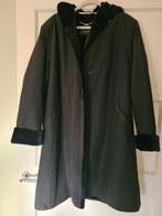 Baronia zwart winterjas capuchon nepbont 46, a-lijn, perfect, Kleding | Dames, Zwart, Maat 46/48 (XL) of groter, Ophalen of Verzenden
