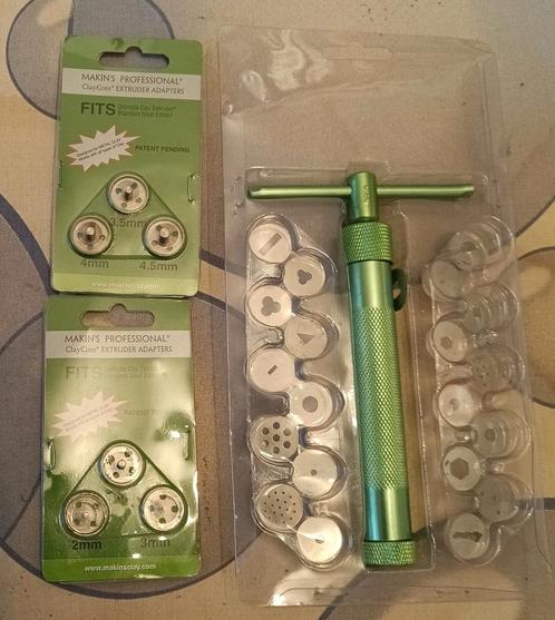 Makin's Clay Extruder + Adapters - Nieuw!, Hobby en Vrije tijd, Knutselen, Nieuw, Gereedschap of Toebehoren, Ophalen of Verzenden