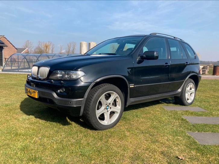 BMW X5 4.8 IS AUT 2004 Zwart, Auto's, BMW, Particulier, X5, 4x4, ABS, Airbags, Airconditioning, Alarm, Boordcomputer, Centrale vergrendeling