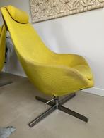 Relaxstoel Variér geel/groen met voetenbankje, Huis en Inrichting, Fauteuils, Ophalen, Gebruikt, 75 tot 100 cm, Metaal