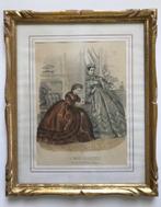 Ingelijste gravure van La Mode Illustrée, Ophalen of Verzenden, Voor 1940, Gebruikt, Prent