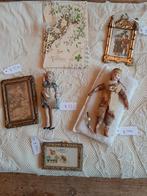 Oude popjes en schilderijtjes poppenhuis, Antiek en Kunst, Antiek | Speelgoed, Ophalen of Verzenden