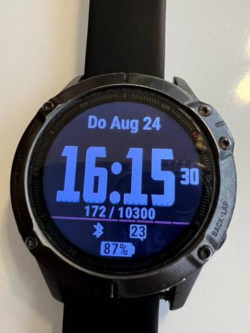 Garmin fenix saphire 6 met extra luxe band