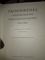 Troonredes 1814-1963 €10.=, Ophalen of Verzenden, Zo goed als nieuw