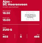 5 tickets Ajax - Heerenveen 1-11-2025, Tickets en Kaartjes, Losse kaart, Drie personen of meer, November