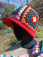 Diverse verschillende granny square hoed flaphoed muts (GH6), Hobby en Vrije tijd, Breien en Haken, Ophalen of Verzenden, Nieuw