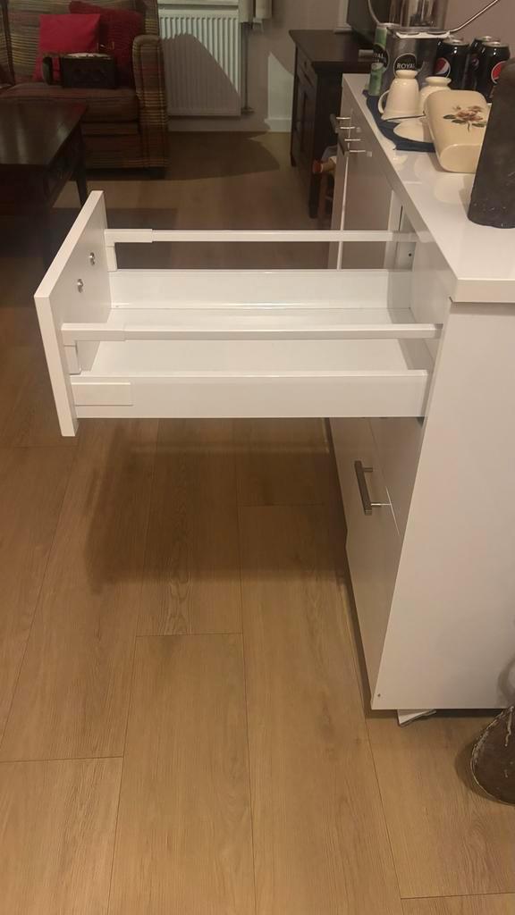 Ikea Aanrechtblok met Koelkast, Huis en Inrichting, Kasten | Dressoirs, Gebruikt, 100 tot 150 cm, 50 tot 75 cm, Met lade(s), Kunststof